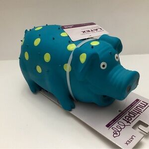 Multipet Latex Globlet Pig Chew Grunt Dog Toy